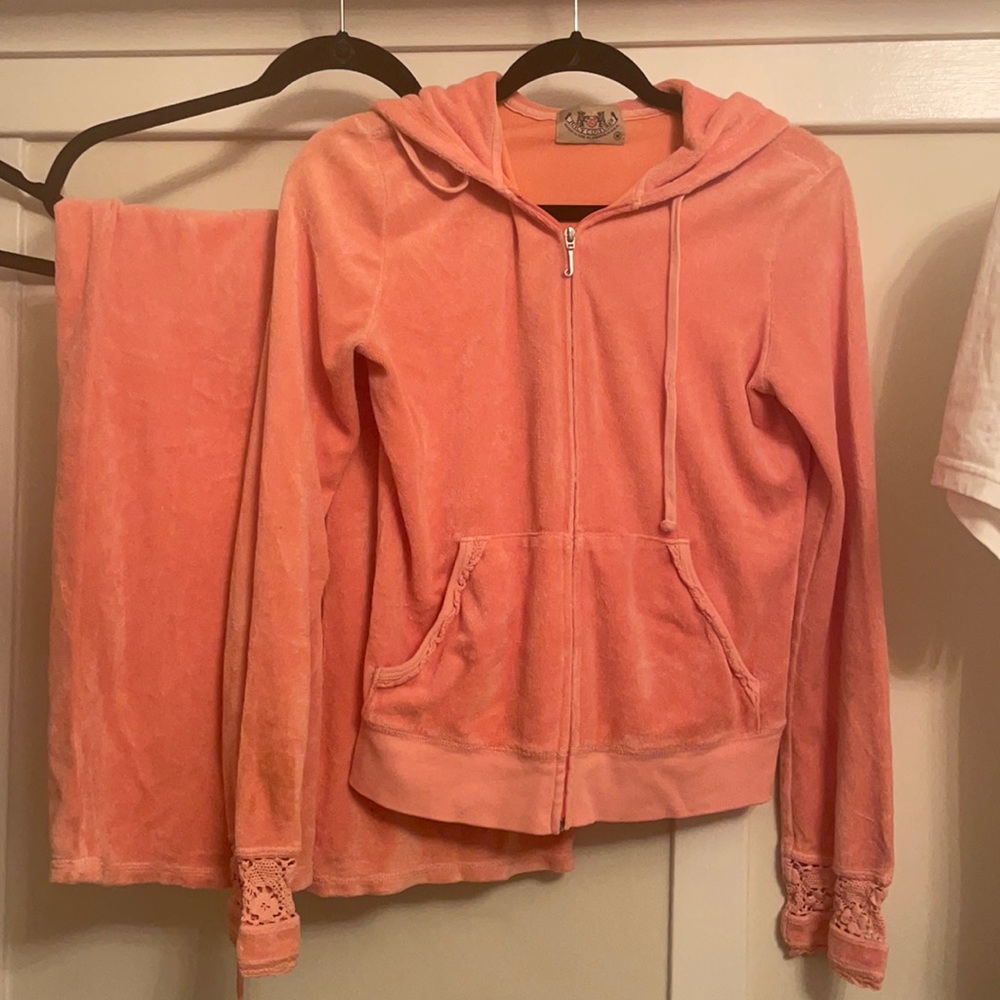 Juicy Couture orange tracksuit matching set